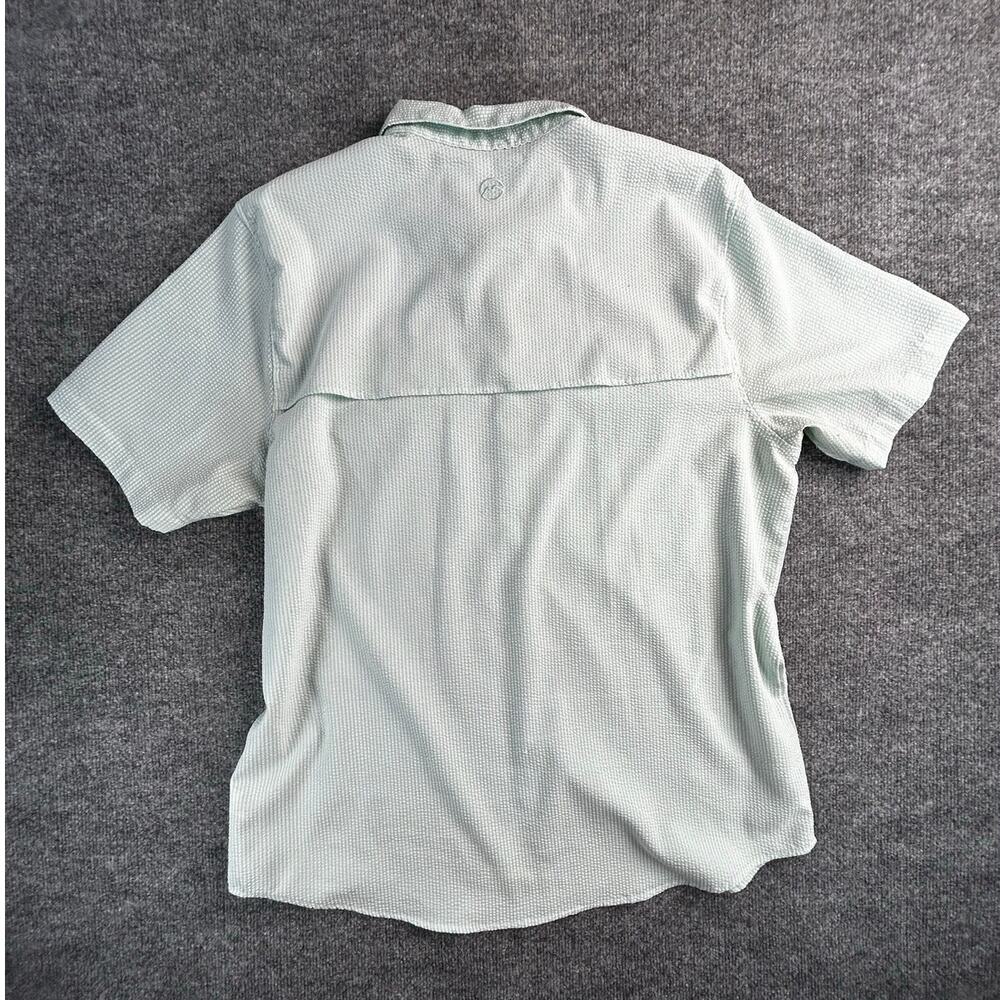 Magellan Fish Gear Fishing Shirt Men's XL Mint Green Stripe Relaxed Fit Vented - Picture 2 of 10